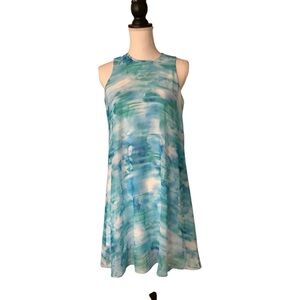 Calvin Klein Sleeveless Chiffon Sheer Maxi Dress Size 4